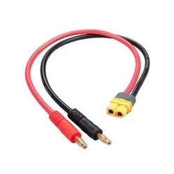 HOBBYMATE Amass XT60 Female 4.0MM Banana Connector Plug TO 14AWG CABLE 30cm for Rc Battery Charger