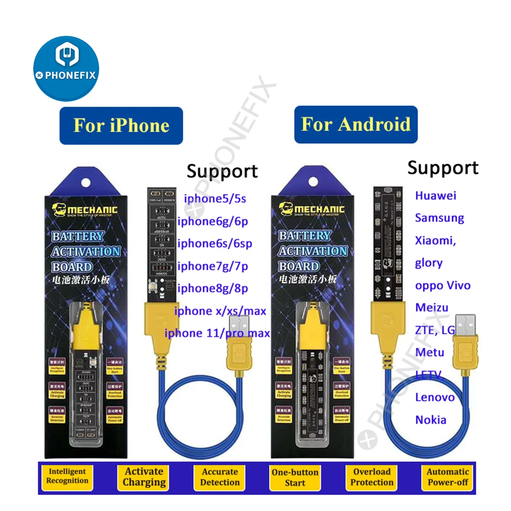 

MECHANIC AP07 AD07 Battery Quick Charging Activation Board Test Fixture for iPhone 5-11pro max for Samsung Huawei Android