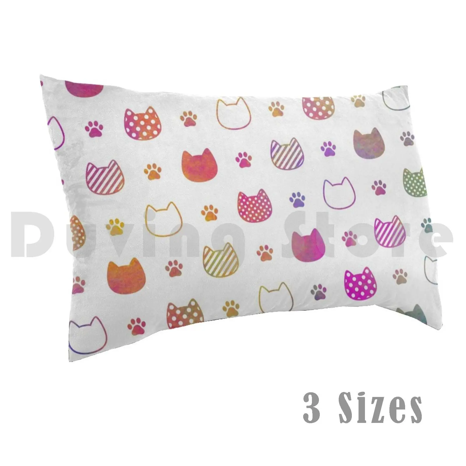 Kawaii Cat Quarantine Pillow Case Printed 50x75 Cat Kitty Kitty Kitty Reusable Cat Reusable Cat For Mouth Cat