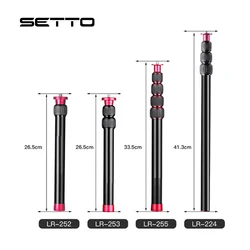 SETTO Metal Handheld Adjustable 1/4