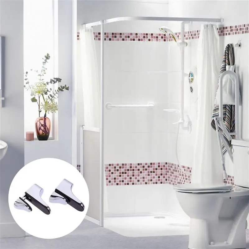 4 PCS Support Etagere Murale, Pince à Verre Réglable, Pince