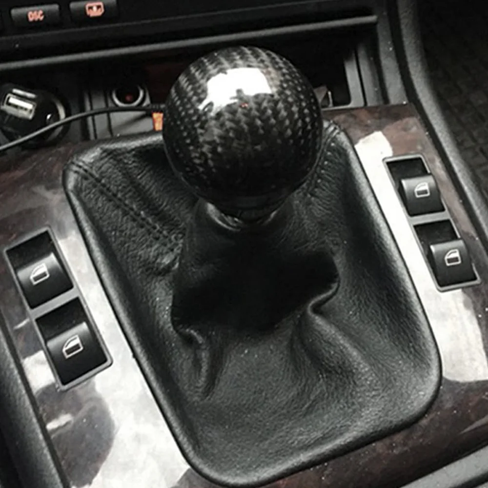 Racing Style Carbon Fiber Aluminum Gear Knob Manual Transmission Aluminum Gear Shift Knob Universal Shifter Knob  RS-SFN080