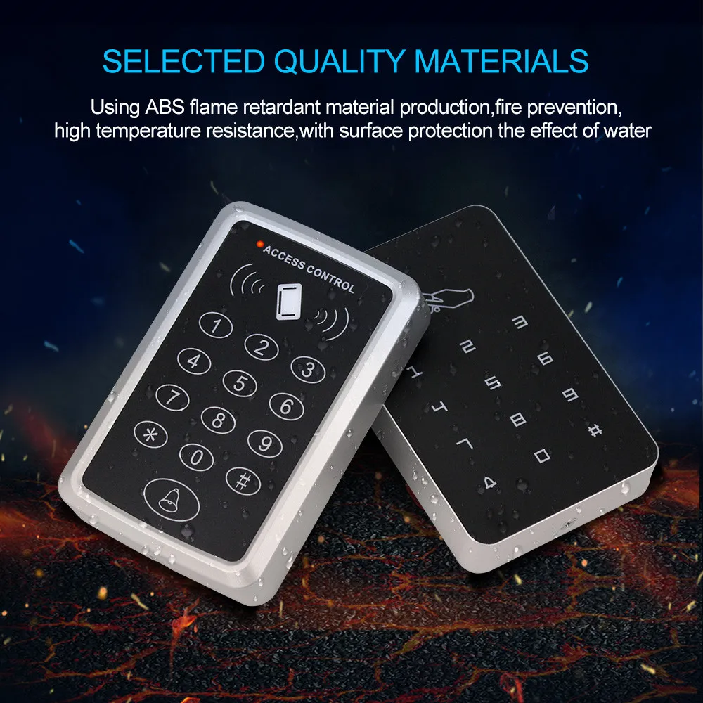 OBO Hands RFID Access Control Keypad 125KHz Proximity Access Controller Door Opener For Entry Security System with EM ID Key Tag