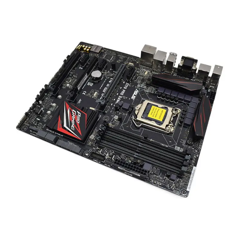 Imagem -03 - Placa-mãe Gaming Asus-z170 Pro Lga 1151 Intel Z170 Suporta Cpu Core I56500 I77700 6300 6100 Ddr4 64g Pci-e 3.0 M.2 Atx