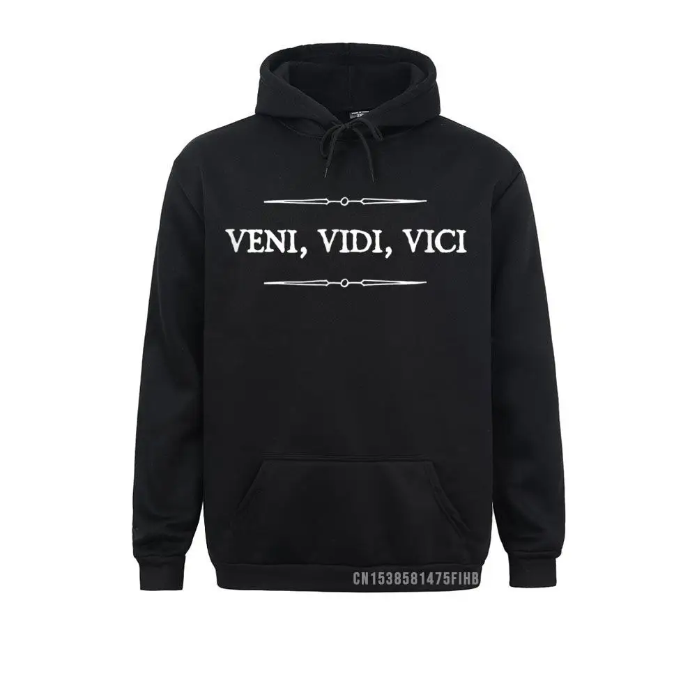 Veni Vidi Vici I Came I Saw I Conquered Julius Caesar Harajuku Thanksgiving Day Hoodies Simple Style Hoods Hip Hop Sweatshirts