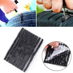 10/50/100Pcs Rubber Universal Car Bicycle Tire Tubeless Tire Sealing Strip Plug Tire Puncture Repair Tubeless 100mm*3.5mm