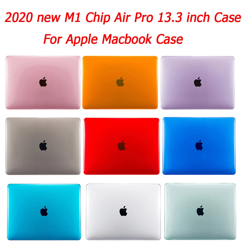 Crystal Hard Case For Macbook 2020 new M1 Chip Air Pro 13.3 inch Air Retina Pro 11 12 13 15 16 inch Hard case Cover accessories