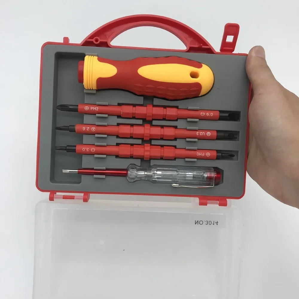 Insulated Tools Set Multi-Functional Electrician Screwdriver Manual Precision Screw Driver