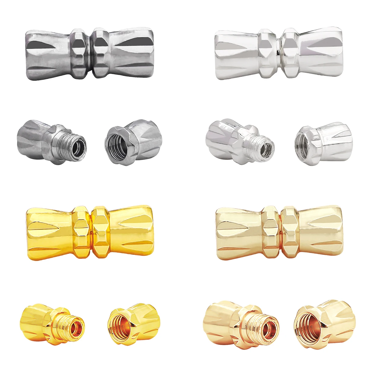 10 قطعة السحابات اسطوانة أبازيم نهاية المشبك المسمار المشابك مغلقة الديكور ل سوار ذاتي الصنع قلادة موصلات صنع المجوهرات