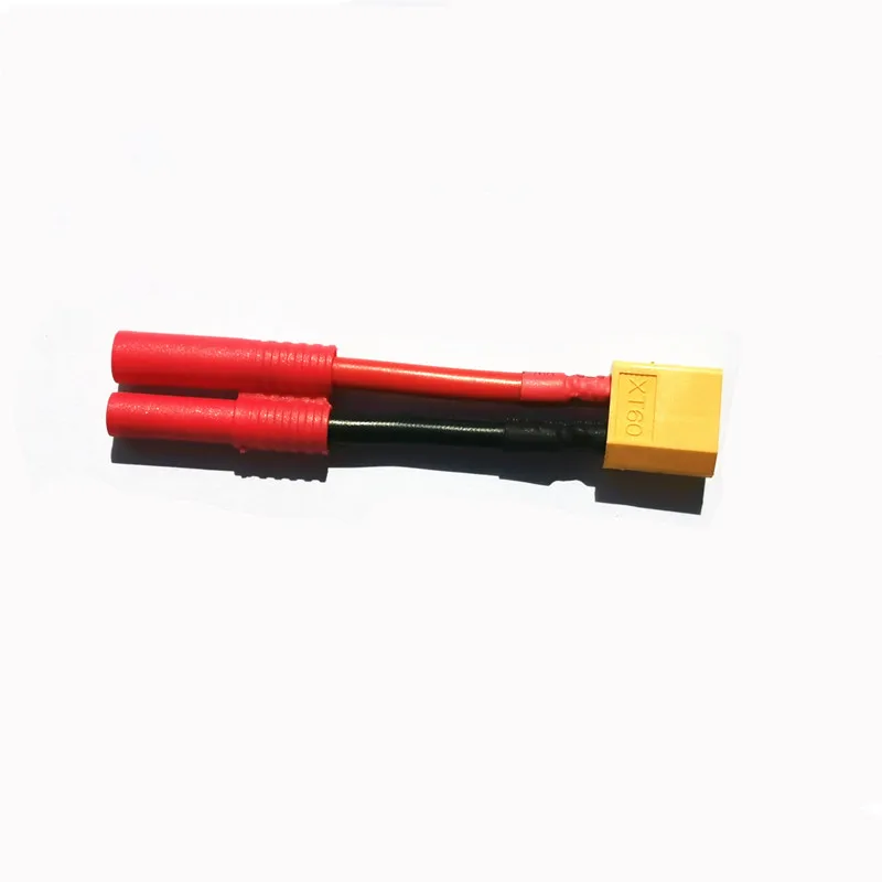 XT-60 Male To HXT 4mm Male Bullet Connector For Convert Battery with 12awg wire HXT 4MM Bullet to XT60 on ESC Charger