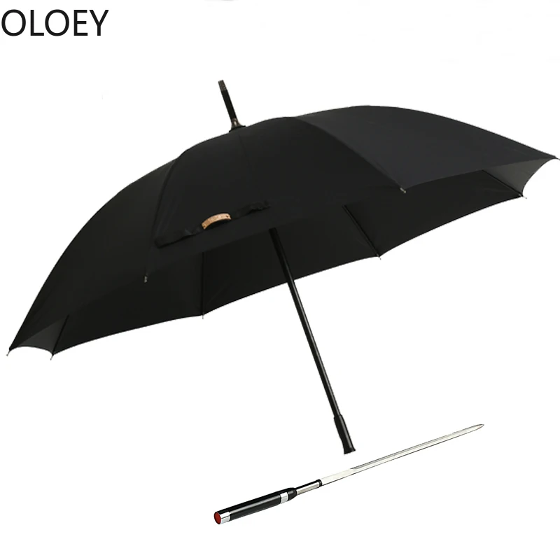 

Retro Black Parasol Umbrella Big Long Business Uv Patio Golf Umbrella Windproof Outdoor Paraguas Plegable Resistente Al Viento