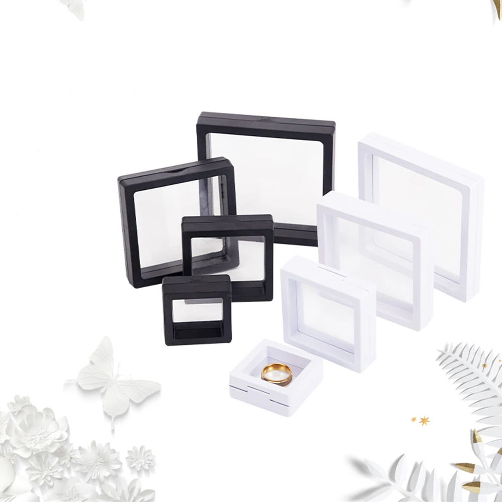 Transparent Pe Film Display Box Jewelry Pin Pendant Necklace Bracelet Ring Coin Storage Box Anti-Oxidation Jewelry Storage Box