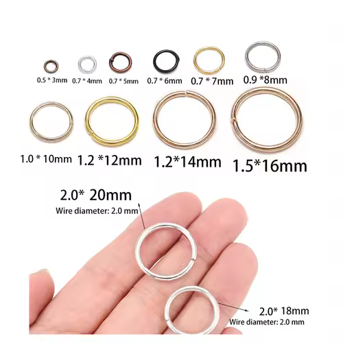 50-200pcs/lot 3-20 mm Jump Rings Split Rings Connectors For Diy Jewelry Finding Making Accessories Wholesale Supplies - Image 2