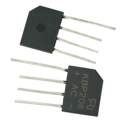 10pcs lot NEW Diy Electronic Diode Bridge Rectifier 600V 2A KBP206G KBP206 4PIN SIP-4 Single Phase