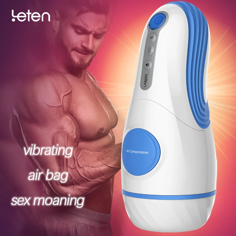 

Leten Automatic Hip Vaginal Male Masturbator Vibrating Suck Sexy Moan 3 Feature Sex Machine Vibration Adult Sex Toys for Men