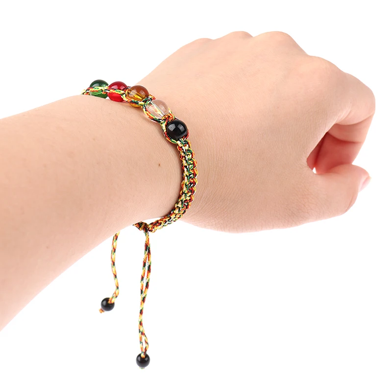 قابل للتعديل مكرسة فنغ شوي خمسة عناصر من الطبيعة سوار محظوظ الثروة