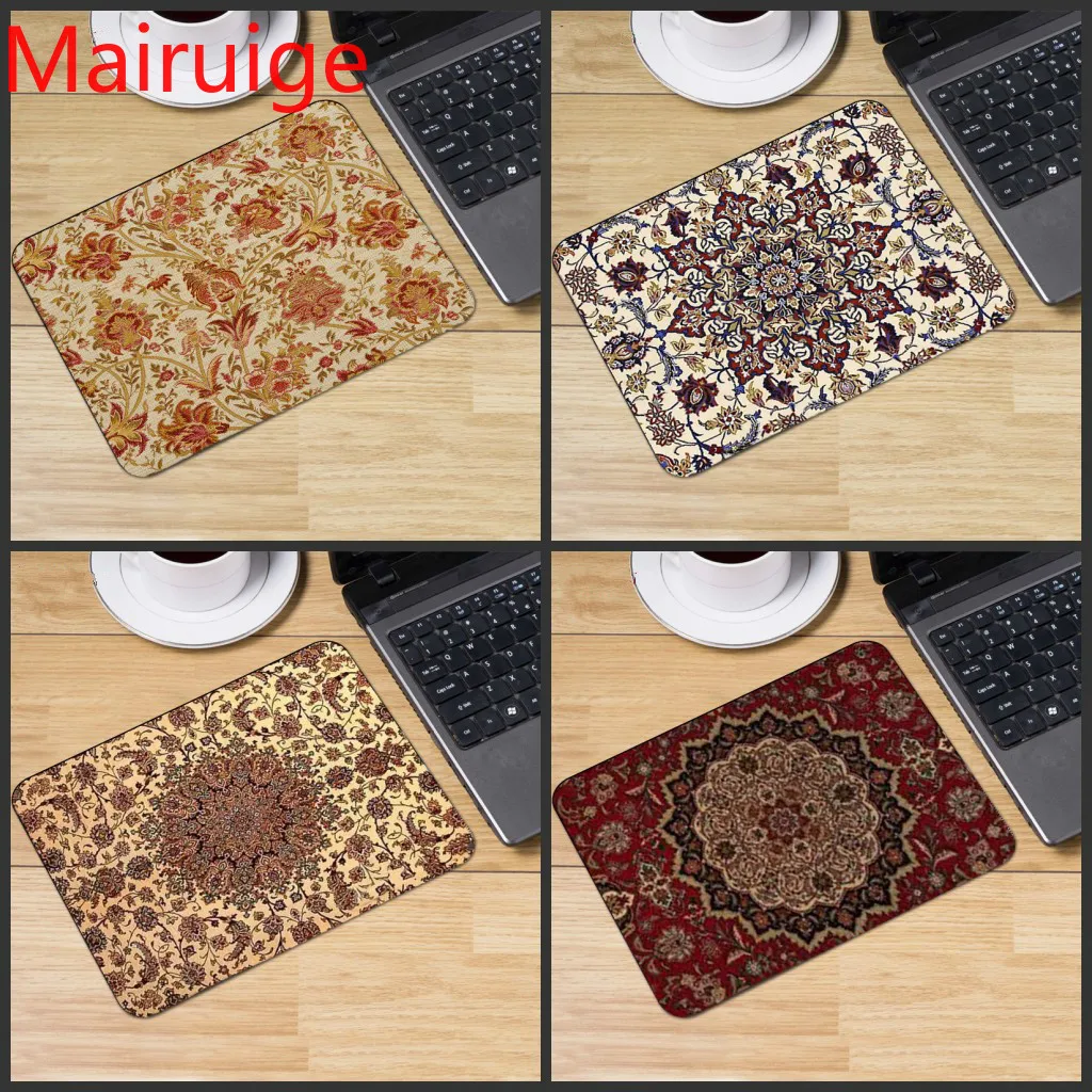 Mairuige Persian Carpet Graphic Wholesale Small Mouse Pad Stripe Sliding Can Be Customized Locking Durable Game Pad Bestseller