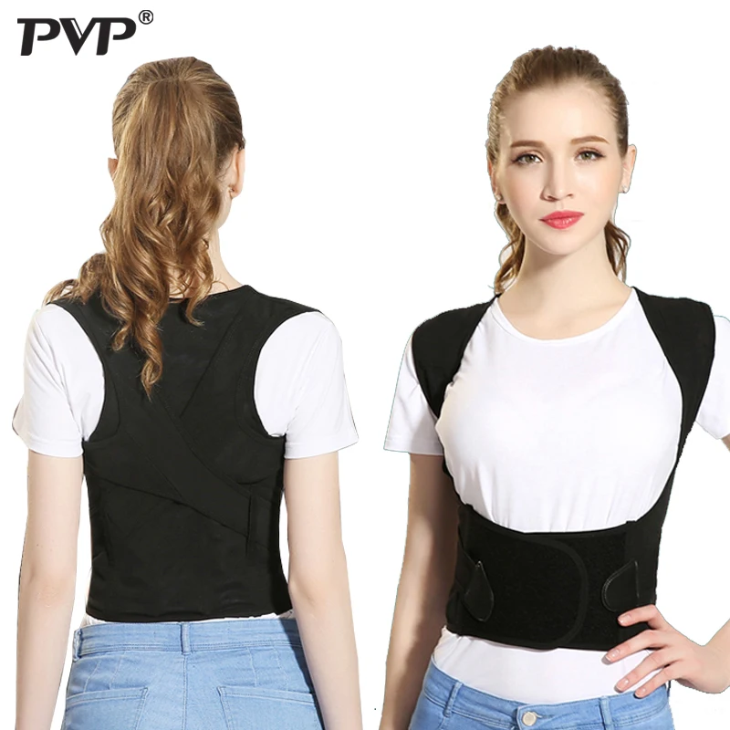 PVP Back Posture Corrector Therapy Corset Spine Support Belt Lumbar Back Posture Correction Bandage For Men Women