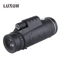 LUXUN Monocular Portable Military Telescope 40X60 Powerful HD With Compass Telescope for Travel Camping Hunting