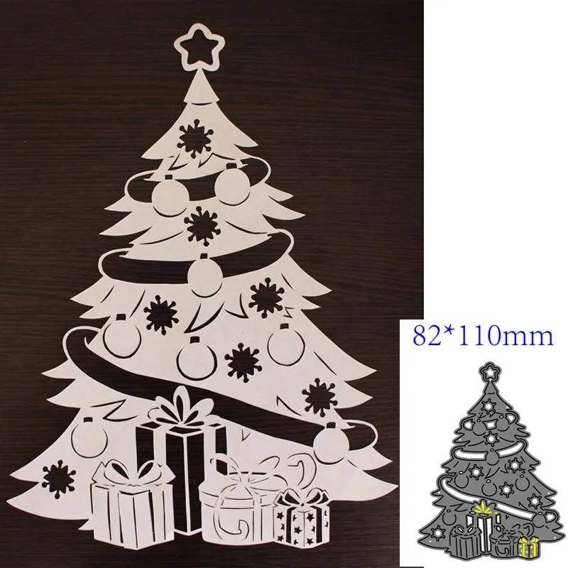 metal cutting dies cut die mold Christmas tree decoration Scrapbook paper craft knife mould blade punch stencils dies