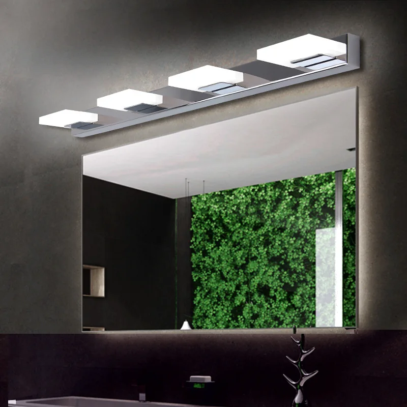 L16cm 35cm 50cm 68cm Long LED Mirror Light Modern Cosmetic Acrylic Wall Lamp Bathroom Lighting Waterproof Vanity Lamp