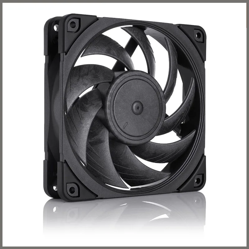 NOCTUA-Water Cooling Chassis Ventilador, 4 pinos PWM Controle de Temperatura, cromax Preto, NF-A12x25