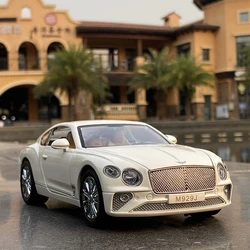 Large Size 1:24 Continental GT Alloy Car Model Diecast Simulation Metal Luxy Car Model Sound Light Collection Childrens Toy Gift