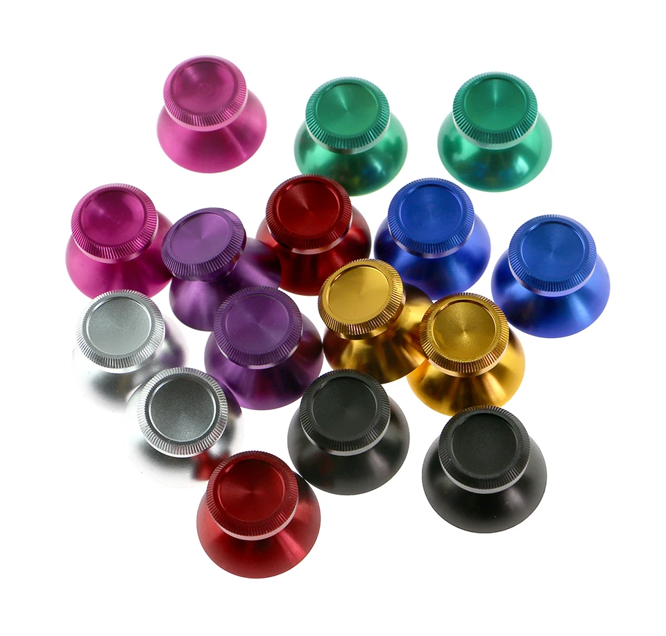 100 قطعة = 50pairs المعادن عصا تحكم تناظرية ثلاثية الأبعاد قبعة ثلاثية الأبعاد الروك عصا التحكم غطاء شل الفطر قبعات ل PS4 xbox one