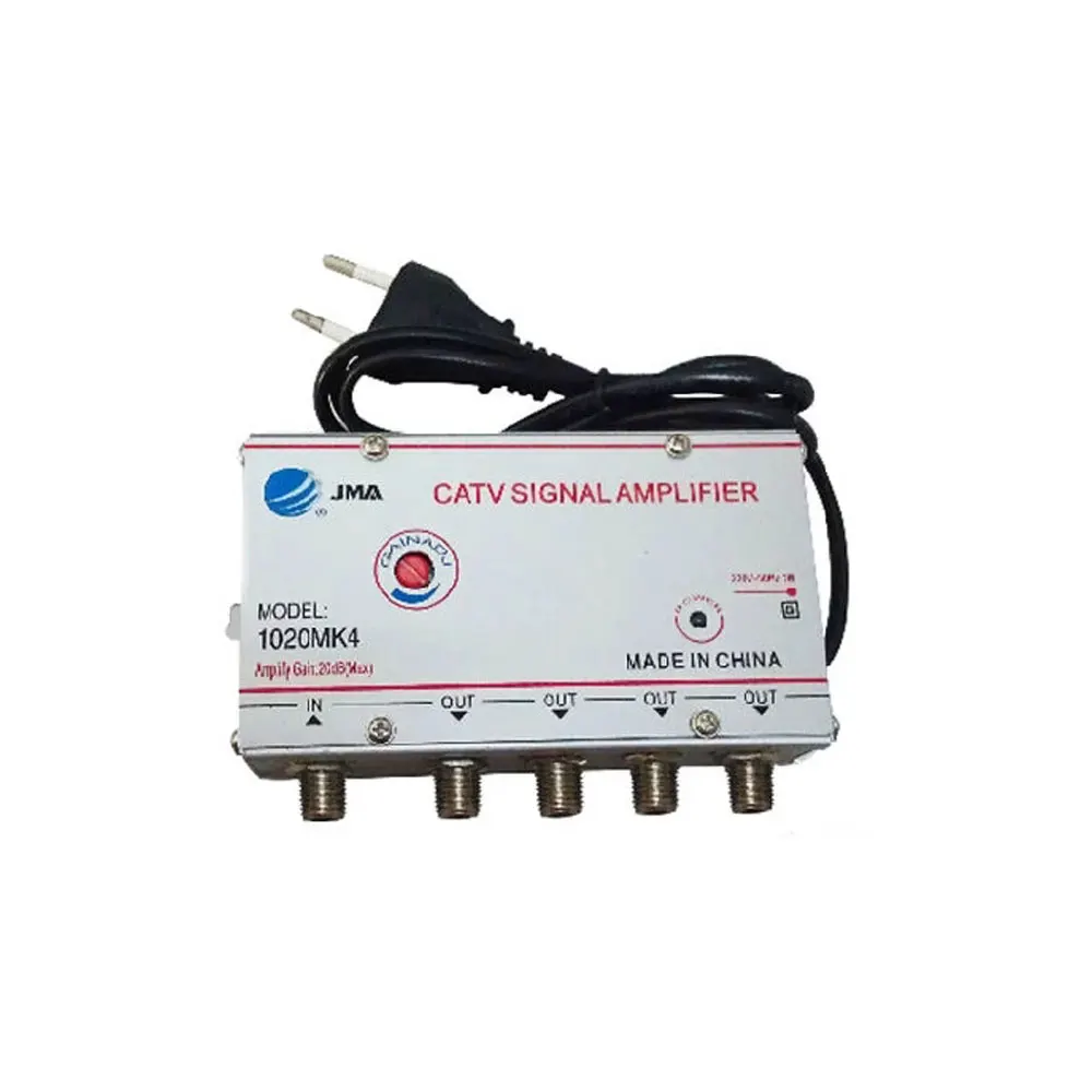 3 vie (2 vie 4 vie) 20db videoregistratore CATV TV via cavo Antenna amplificatore di segnale Booster Splitter satellitare (spina Eueope)