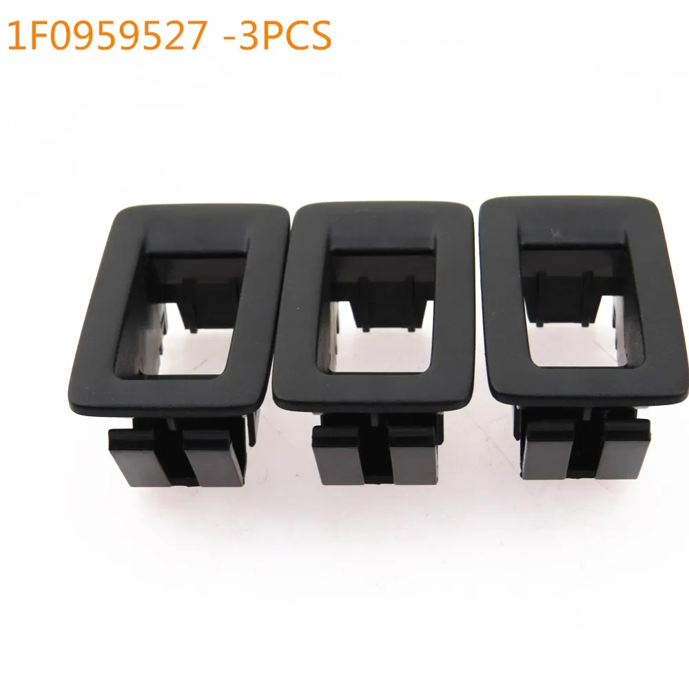 SCJYRXS Black Window Lifter Switch Frame Cover For Golf MK5 MK6 Passat B6 3C Leon CC Amarok Tiguan 1F0959527 1F0 959 527