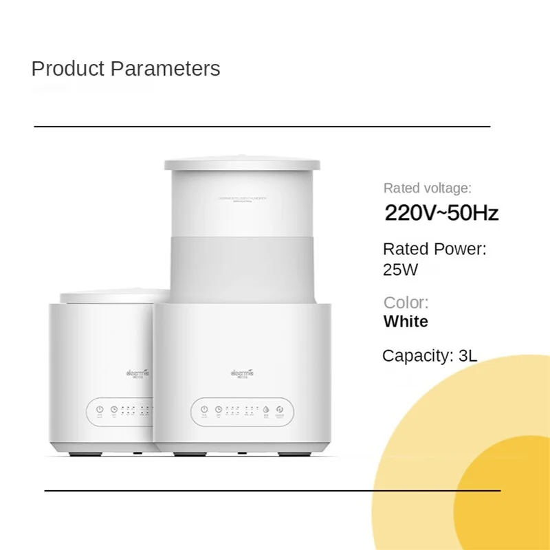 Складной увлажнитель воздуха Deerma, освежитель с большой емкостью 3 л, умный аромадиффузор с Постоянной влажностью, для спальни
