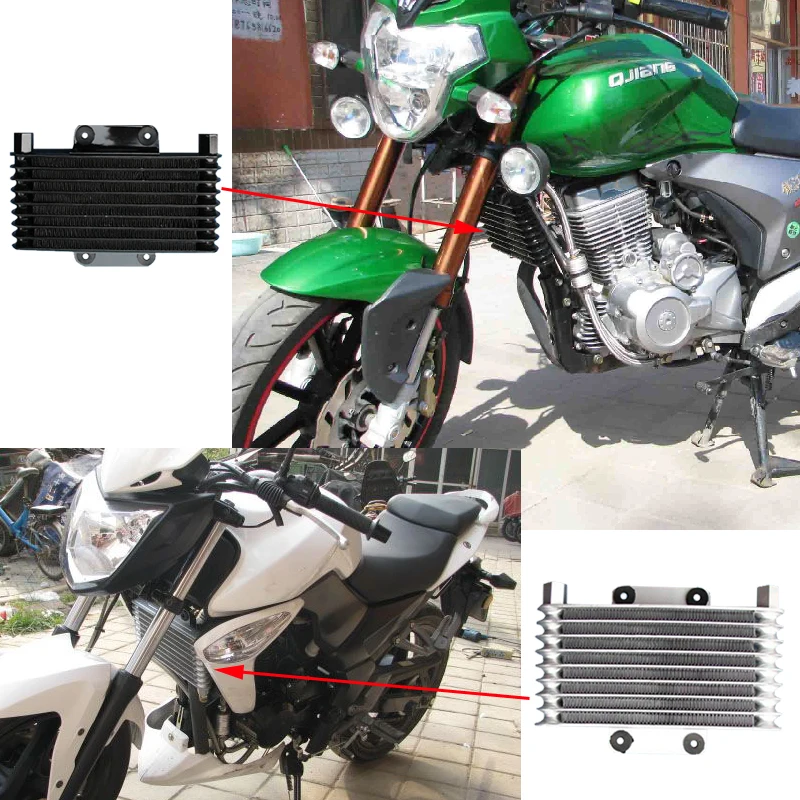 Universal Motorcycle Oil Cooler M12 Oil Delivery Interface Efficient Motorcycle Cooling Radiator Fit 80CC-250CC Engine Motocross