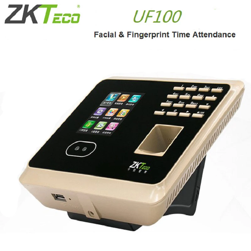 ZK UF100Plus WIFI Gesicht Fingerprint Identifikation Zeit Teilnahme Terminal Gesicht Anerkennung Infrarot Farbe Kamera