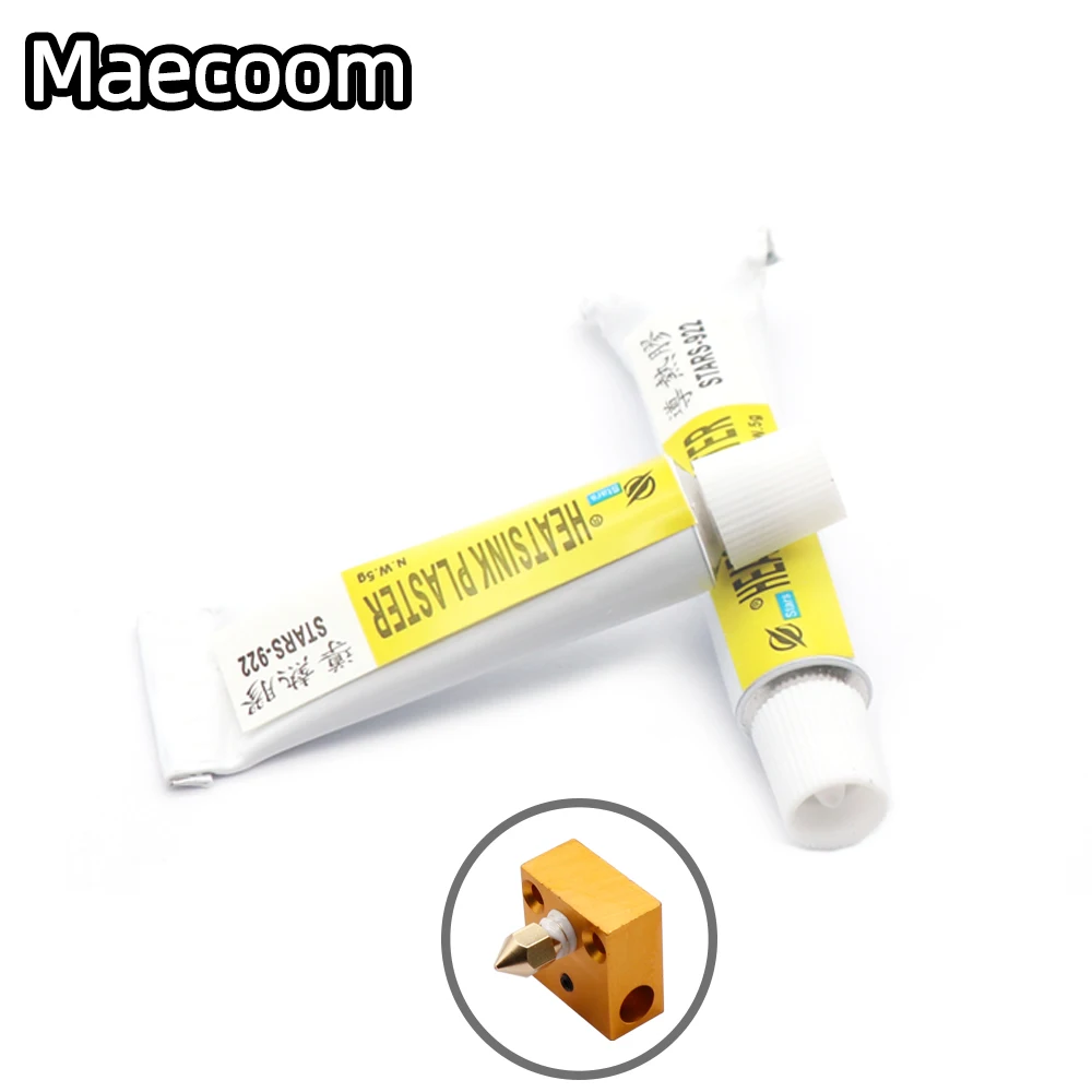 3D Printer Parts MK8 E3D Nozzle Throat Silicone Grease Adhesive Leak Proof，Heatsink Cooling Thermal conductive adhesive CR10