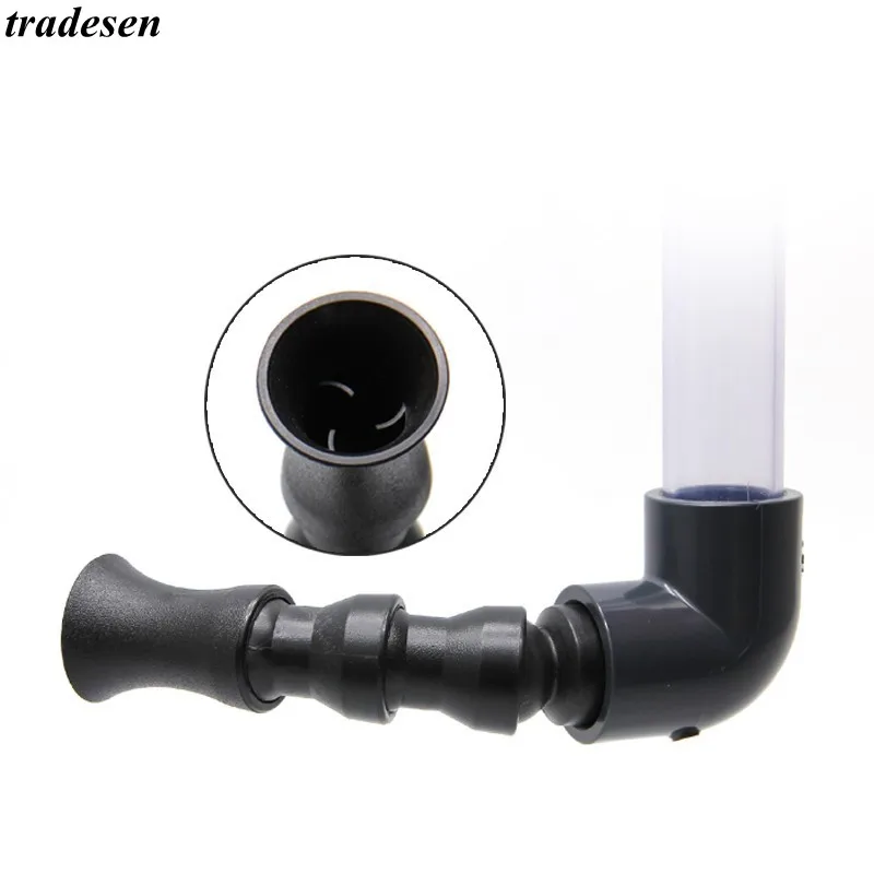 Aquarium 360degree Adjustable Nozzle Water Outlet Pipe Water Flow Nozzle Duckbill Duck Horn Trumpet Mouth Style for Filter Pump