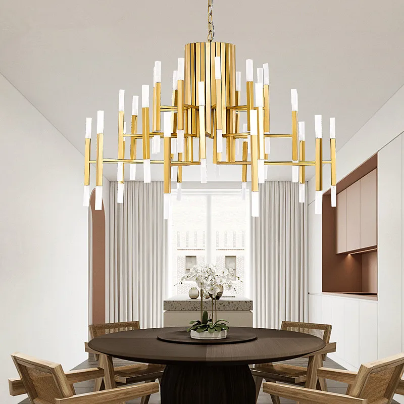 

Modern Designer Black And Gold Ceiling Art Deco Suspended Chandelier Light Lamp for Kitchen Living Room Loft nordic chandelier