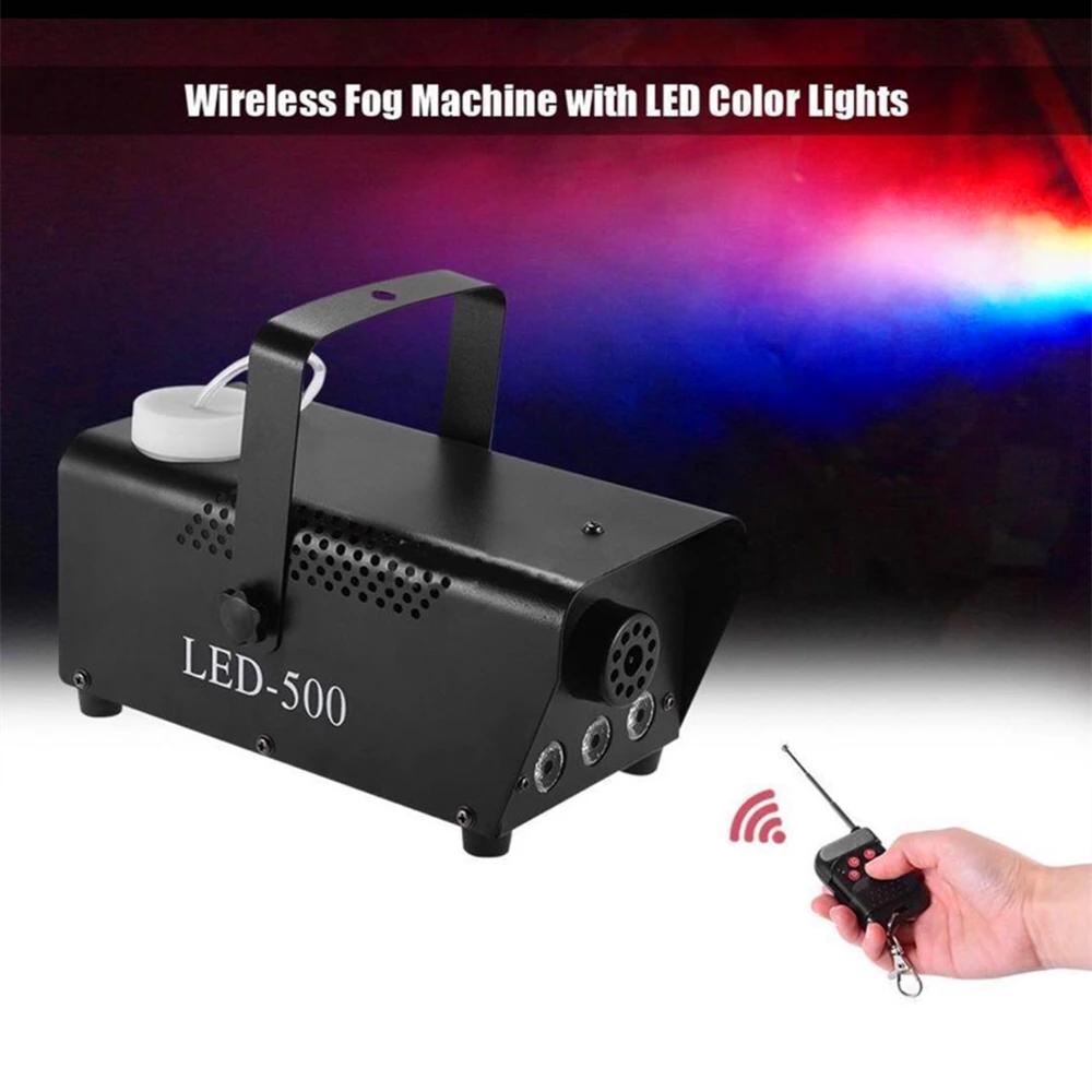 Pyro Vertical Smoke Machine/Remote+DMX512 Control 1500W Fog Machine With 24x9W LED Lights/ Stage Vertical Fogger For Bar DJ Club