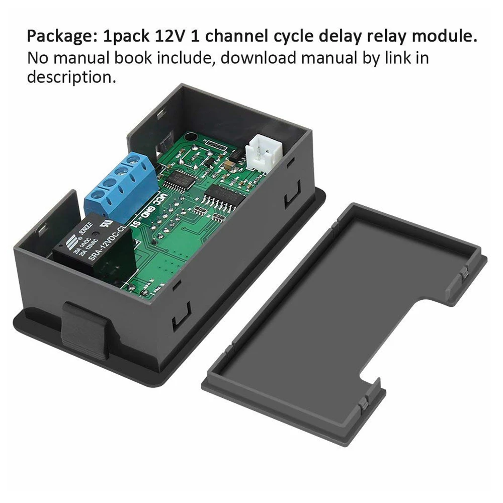 AC 110V 220V DC 12/24V Digital Time Delay Relay LED Display Cycle Timer Control Switch Adjustable Timing Relay Time Delay Switch