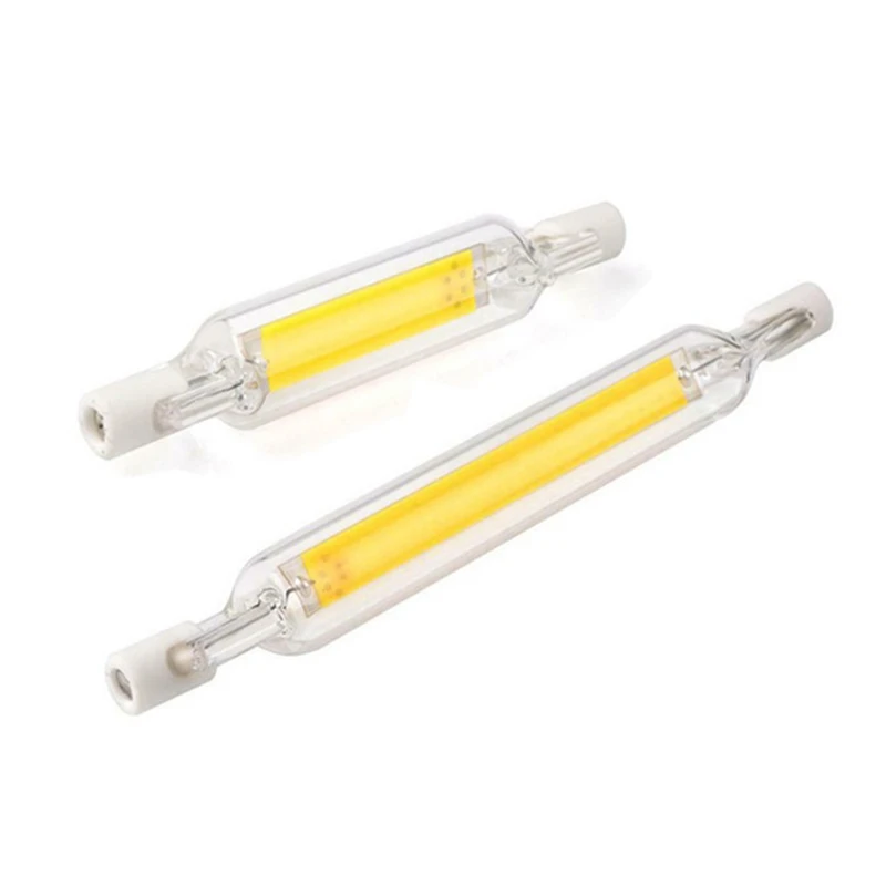 

LED Tube R7S COB Bulb 78mm 118mm 15W 30W Glass Bulb 110V 220V Replace Halogen Lamp J78 J118 LED Spotlight Energy Saving Light