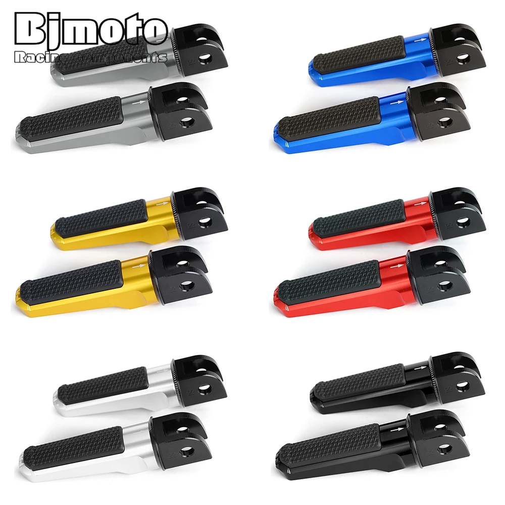 Front Rider Foot Pegs For SUZUKI DL250 SV650 V-STROM B-KING GSR600 GSR750 GSXR125 GSXR600 GSXR750 GSX-S125 GSXS750 2017-2021