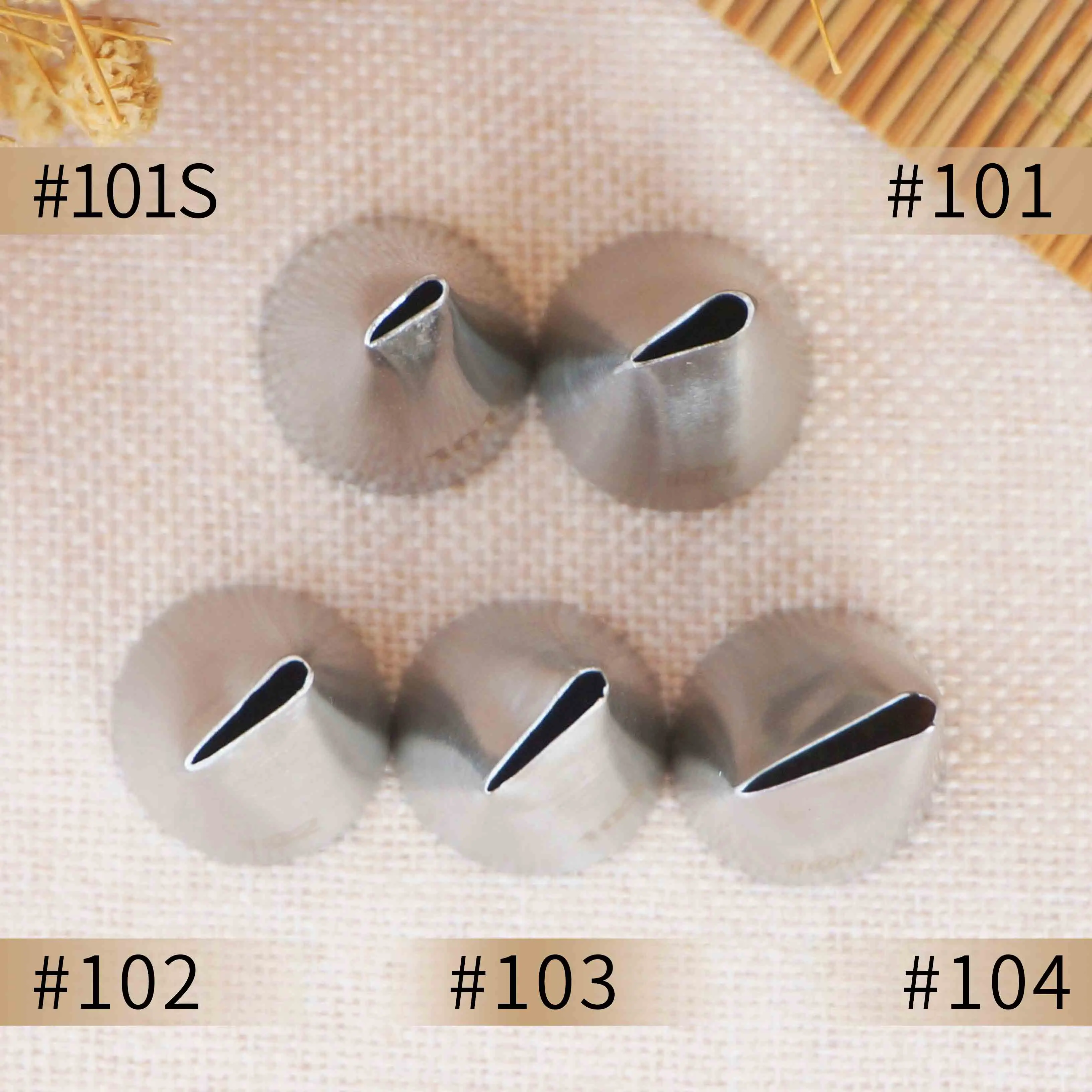 #101S #101 #102 #103 #104 Piping Nozzle For Creating Rose Petal Shape Decorating Icing Tip Baking &Pastry Tools Bakeware