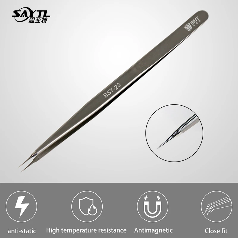 

High Precision 3D Tweezer For Mobile Phone repair Stainless Steel Flying Wire Tweezers Super Hard Extra-point Tweezers