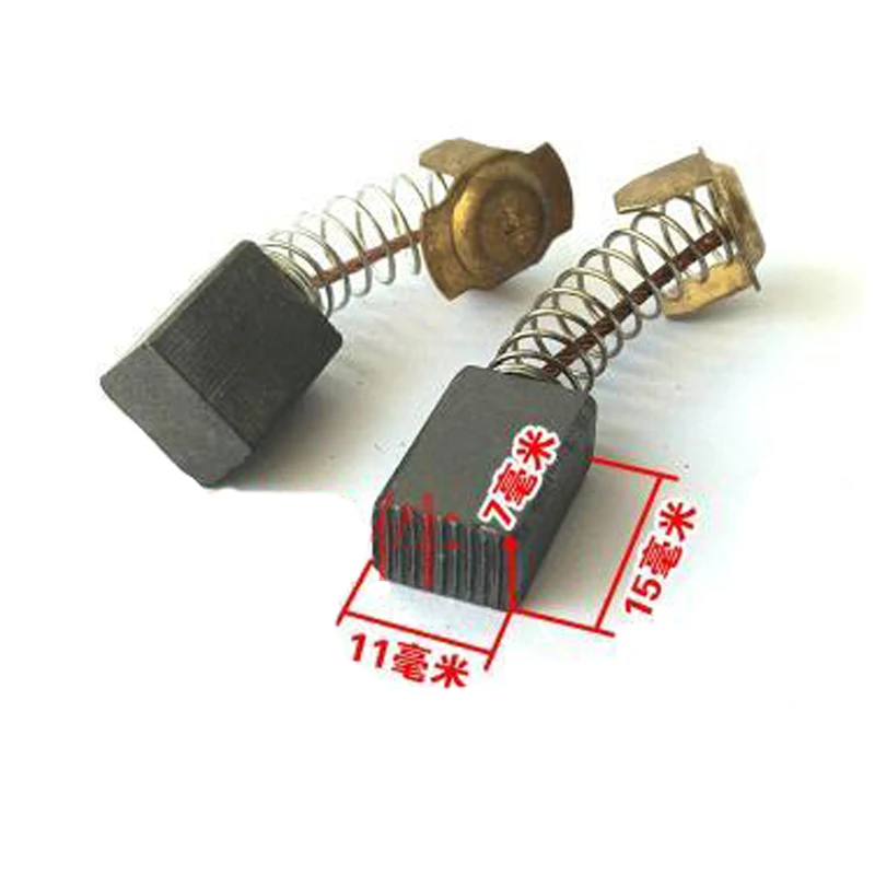 Dụng Cụ Điện 43 Bàn Chải Carbon Thay Thế Cho Cắt Điện Cơ Cưa 7*11*15 Bàn Chải Carbon