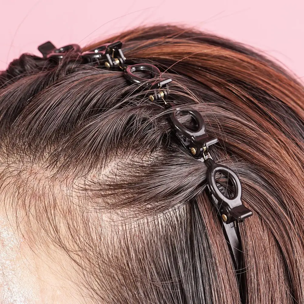 Double Bangs fryzura spinki do włosów spinka opaska na głowę Twist warkocz klip przód Hairclips obręcz do włosów kobiety pałąk przyrząd kosmetyczny