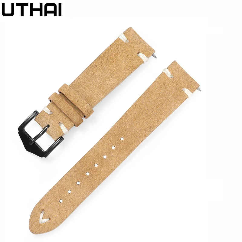 High-end leather watch strap 20mm 22mm Samsung strap Huawei watch strap Watchband UTHAI Z79