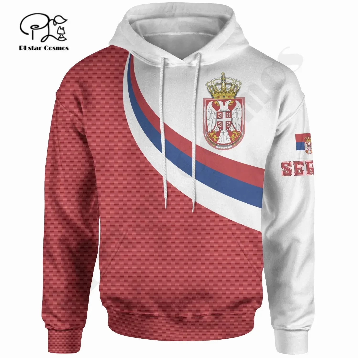 

PLstar Cosmos 3DPrint Newest Serbia Country Flag Unique Amazing Harajuku Pullover Streetwear Unisex Hoodies/Sweatshirt/Zip R-8