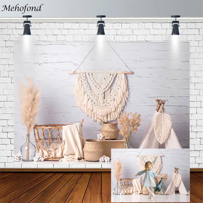 ستارة خلفية لأعياد ميلاد الميهوفوند خيمة استحمام للأطفال مصنوعة من الطوب القطني خلفيات جدارية للتصوير الفوتوغرافي ديكور ستوديو فوتوزون Photophone