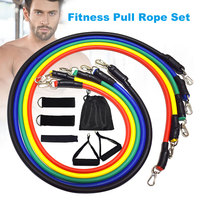 MOVIGOR 11PCS/set Pull Rope Fitness Exercises Resistance Bands set Latex Tubes Pedal Men Exerciser Body Training Workout Yoga