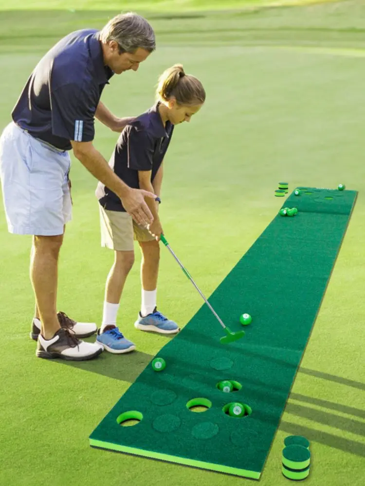 CRESTGOLF automat treningowy do golfa zielony gra praktyka zestaw Mat joga w pomoce szkoleniowe prezent dla kryty i impreza plenerowa na podwórku skorzystaj z — zdjęcie 2