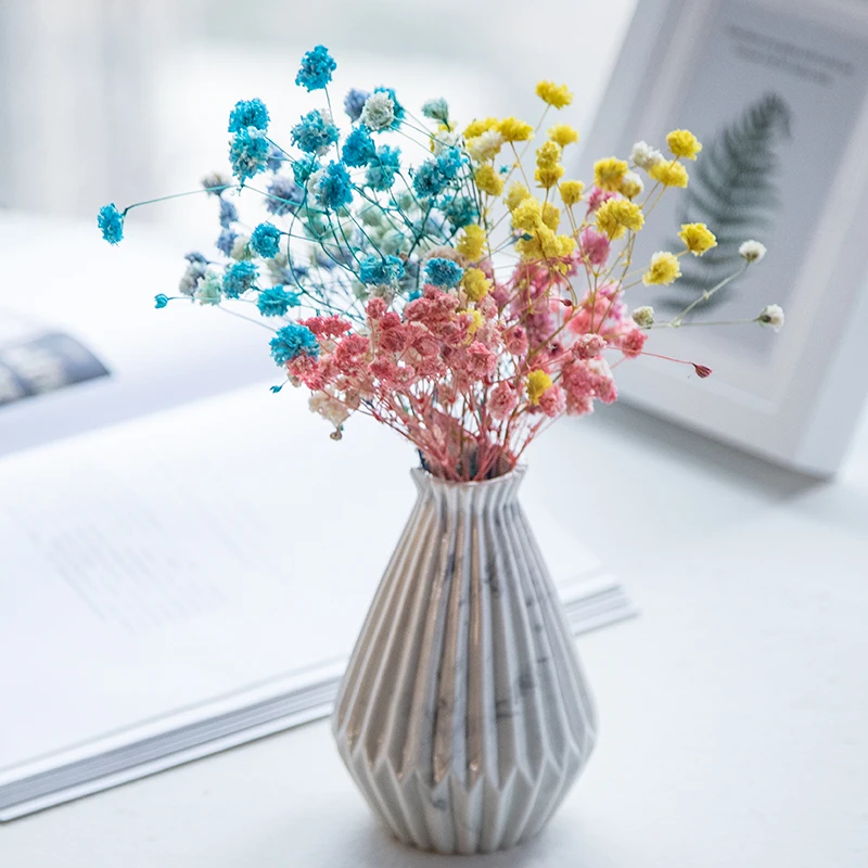 

Mini Gypsophila Dried Flowers Natural Babysbreath Preserve Floral Plant Bouquet Wedding Party Home Backdrop Decor DIY Craft